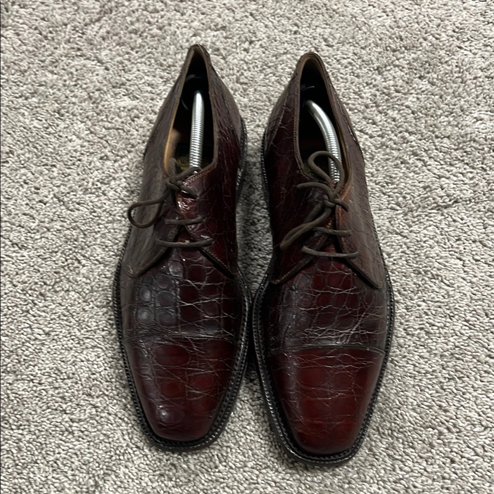 Men's Walles Club Brown Leather Dress Shoes